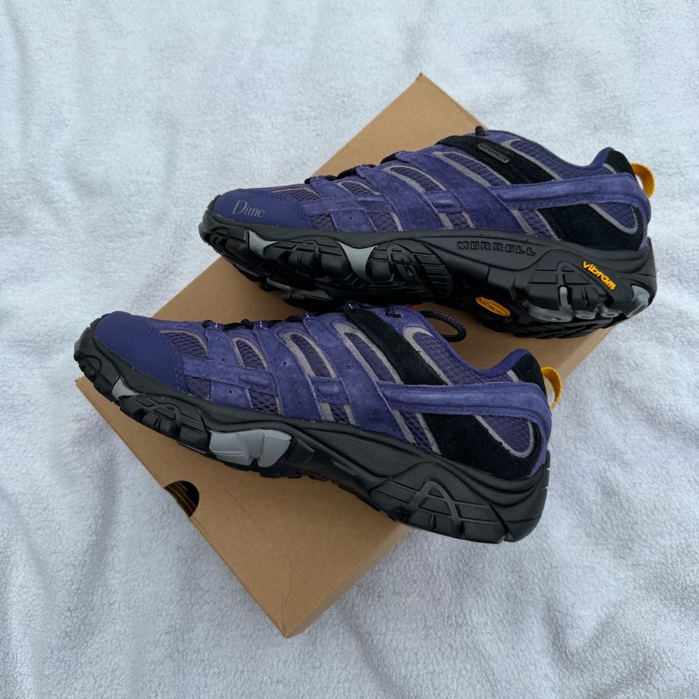 MERRELL 1-TRLMERRELL X DIME MOAB 2 WP brand new men’s US 8.5 in box purple - Picture 3 of 9